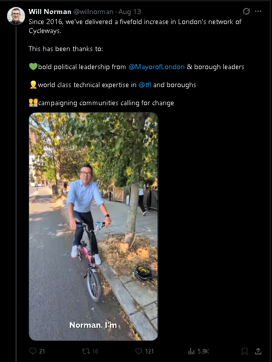 FidelUK's tweet photo. They may have increased cycle lanes fivefold, but the number of people cycling hasn't increased accordingly, so that money could have been better spent on public transport which could have benefitted many, many more people! 

@willnorman @SadiqKhan @heidi_labour @LondonLabour https://t.co/mofBLBRQsD