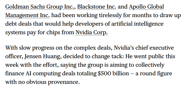 So it was Jensen who rushed the Collateralized Compute Obligations. Makes you wonder what NVDA purchase orders are now that (much) lower token prices are flowing through the frontier income statements