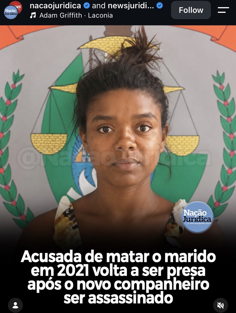 DamaDeFerroTV's tweet photo. Assassinou o marido em 2021 e já em liberdade, assassinou o novo marido.  

Alegará surto, violências, e caso condenada, poderá cumprir pena em regime aberto se tiver filhos menores de 12 anos. 

Carmem Lúcifer, parem de nos matar. https://t.co/MrixP2g9o9