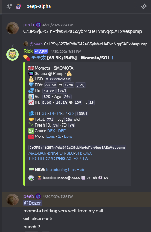 PastelAlpha's tweet photo. 166x call with thesis ‼️

beep (@meowfnf) with the insane call at 31k, 63k, &amp; 88k.

solana:CrJPSvj625TnPdWS42aG5ybMcHeFvnNqq5AExVespump 31K > 5M (166x)

Engage for a free trial or sign up below 👇 https://t.co/PReAaySxUZ
