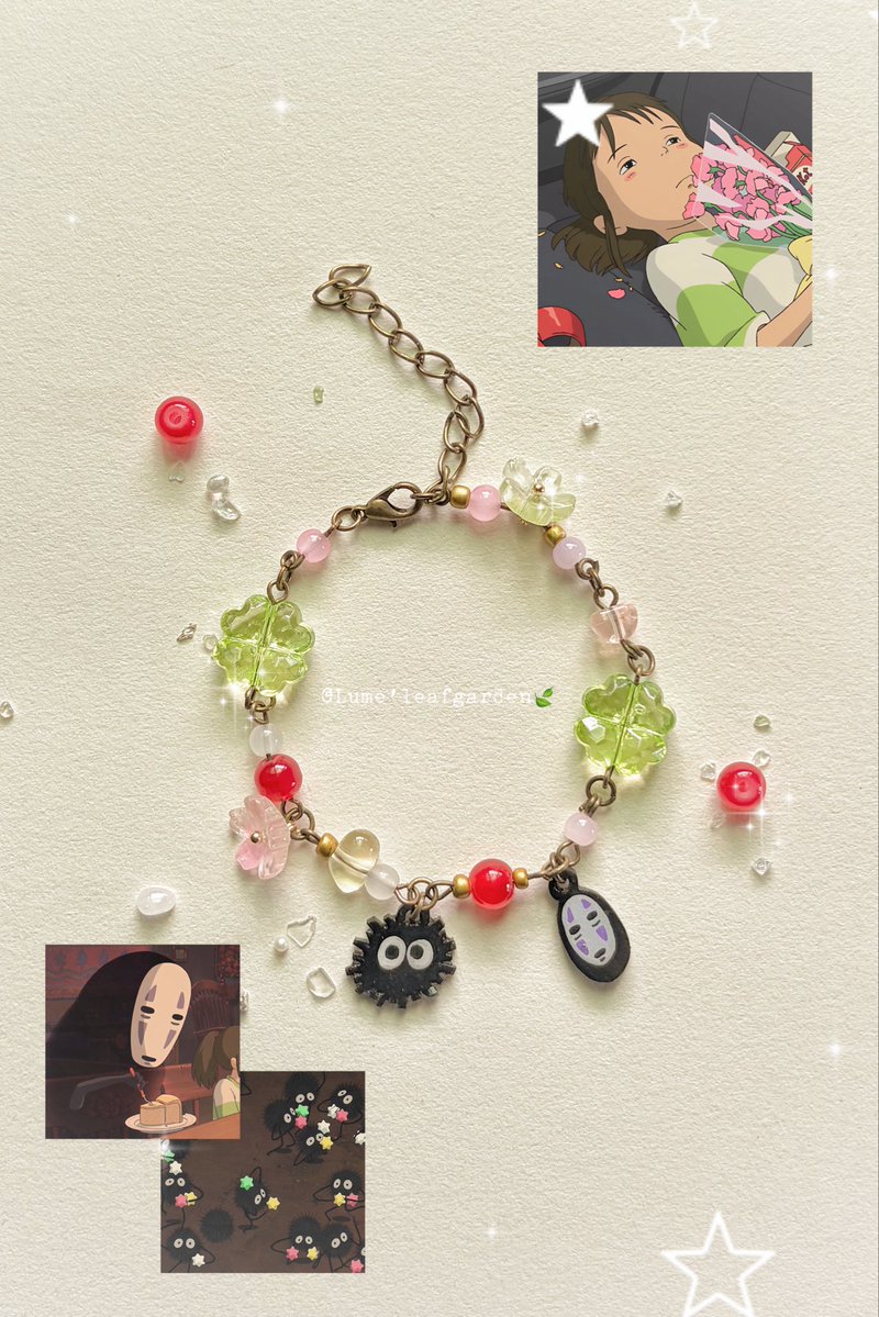 LumeleafGarden's tweet photo. 🌸Custom Order — Spirited Away 👻🍀

✨ราคา 89.-

💌สนใจสั่งซื้อหรือสอบถามเพิ่มเติม ทัก IG มาได้เลยนะคะ 🫶🏻💕#custom #handmade #กำไลแฮนด์เมด #กำไลข้อมือ #ฟีดดด #fyp #กำไล #กำ��ลลูกปัด #accessories https://t.co/9RFyTClxMw