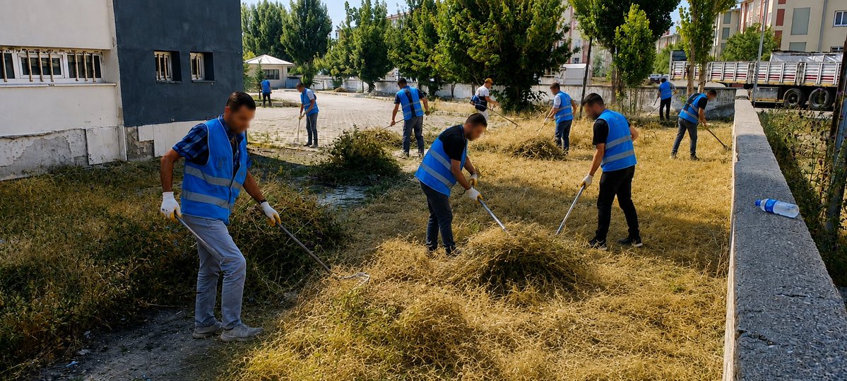 PatnosDSM's tweet photo. Patnos Denetimli Serbestlik Müdürlüğü olarak, kamuya yararlı iş kapsamında takip edilen yükümlülerimizle Patnos Fatih Mesleki ve Teknik Anadolu Lisesi ile Patnos Mesleki Eğitim Merkezi Müdürlüğünde temizlik ve çevre düzenleme çalışmaları gerçekleştirdik.
🍀 https://t.co/Phlyi6m39S