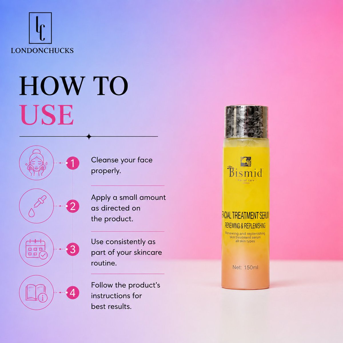 bismiduk's tweet photo. ✨ Bismid Facial Treatment Serum ✨

📲 ORDER NOW:
🇬🇧 +44 7939 188 992
🇳🇬 +234 906 386 9574

🌐 https://t.co/ckdiMaxDGX
📸 Instagram: @londonchucks_bismiduk

Your beauty, our care. ✨

#LondonChucks #Bismid #FacialTreatment #SkincareRoutine #GlowingSkin https://t.co/hnYbcqA38K