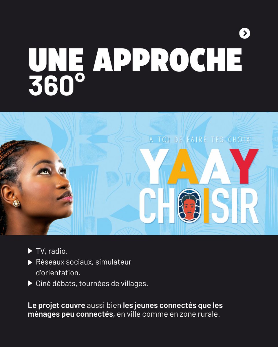 ong_raes's tweet photo. Cette approche permet non seulement de mieux informer, mais surtout de créer les conditions nécessaires pour que davantage de filles puissent envisager des filières encore trop souvent perçues comme « non traditionnelles », notamment dans les domaines scientifiques, techniques, industriels ou de l’agri-élevage. Parce qu’un choix d’orientation ne se construit jamais seul, Yaay Choisir agit autour des filles autant qu’avec elles.