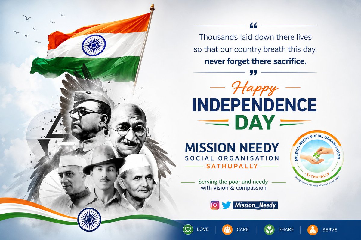 mission_needy's tweet photo. #80thindependenceday😍❤️🇮🇳 https://t.co/A0eTHk5f60