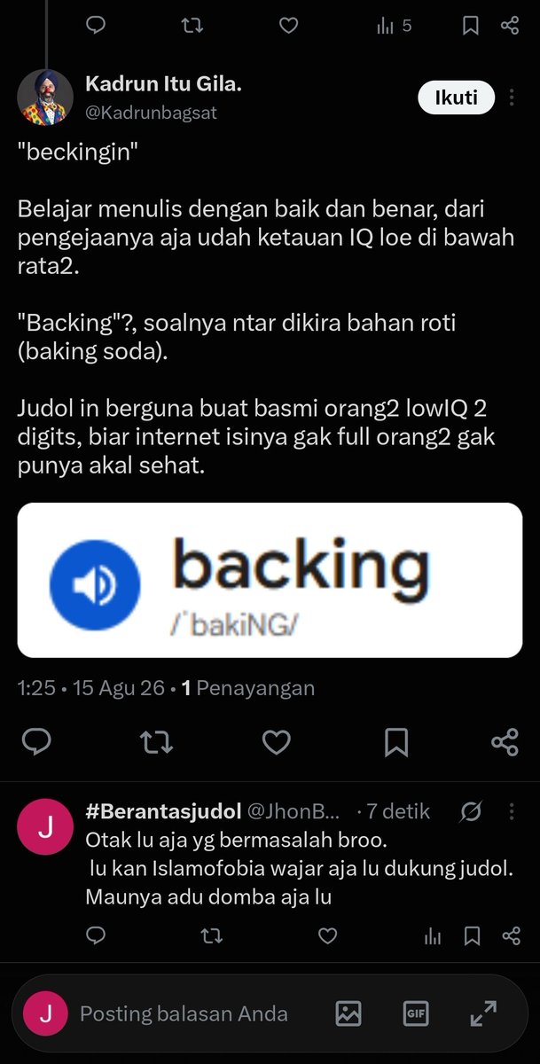 JhonBali69's tweet photo. @kemkomdigi Hallo  @kemkomdigi @CCICPolri ini akun X Islamofobia, dia juga bilang judol itu berguna.
Tolong untuk ditindak lanjuti. https://t.co/MsVQgqLXmK