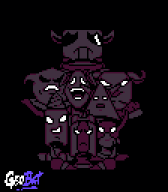 shockpixels's tweet photo. The 8 GeoBAT bosses... think you can handle them?  
.
More information coming soon. We are working hard.
.
 #geobat #gamemaker #pixelart #gamedev #indiedev #screenshotSaturday https://t.co/9BkNLJ164G