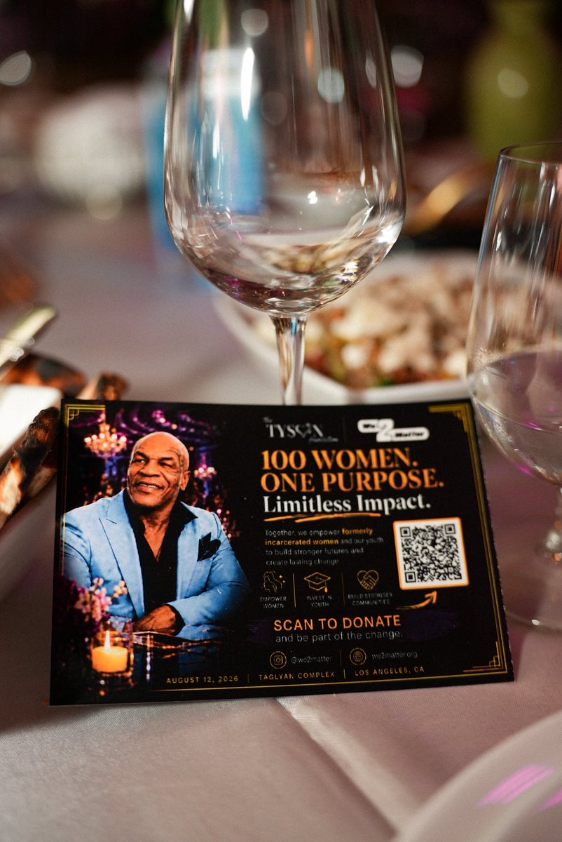 KarenCivil's tweet photo. Spent the evening at the @MikeTyson and We 2 Matter Annual Fundraiser Gala, supporting a mission that helps formerly incarcerated women rebuild through housing, counseling, job training and real opportunity.

Learn more and support the mission at https://t.co/kqass7ZHiE. https://t.co/gnUqiQUbLS
