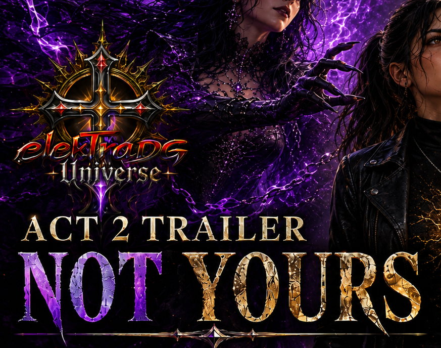 elekTraDG's tweet photo. 🔥ACT 2: NOT YOURS🔥

The Act 2 trailer drops on 16 August

Heaven enters the game.
Hell refuses to let go.
And Tina is caught right between them.

#elekTraDG #IndependentArtist https://t.co/ADFABBpJiY