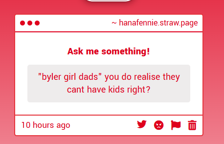 HanaFennie's tweet photo. You do realise adoption exists right? https://t.co/4xkbx9y7aW