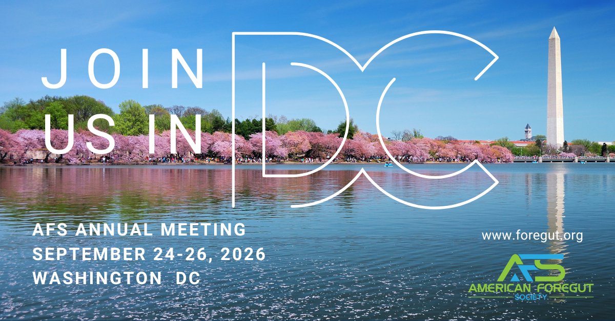ForegutSociety's tweet photo. Join your colleagues from across the country from September 24-26 in Washington, D.C. for the latest advancements in foregut care, networking opportunities, and more.

Register Today: https://t.co/uQAlLadv6R

#AFS2026 #foregut #foregutcare https://t.co/Y4wNEtASqc