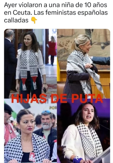 pepeluspain's tweet photo. la que menos gana para hacer su trabajo es 88.000 pavos , a excepcion del loro, que son 120.000 aproximadamente. Las comunistas se tocan el coño , mientras a una chavalita la perfora un moro. https://t.co/RSVaQdbhL5