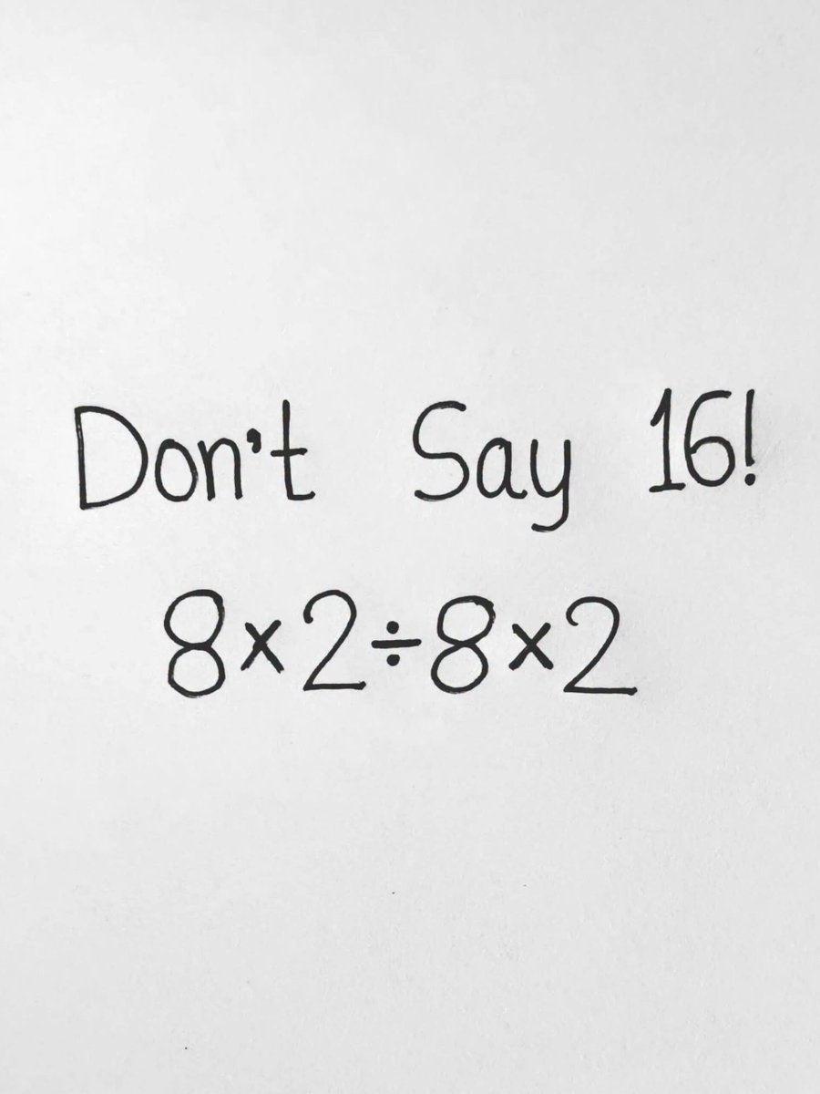 Puzzle_Hub's tweet photo. Don’t say 16! 👀

Most people will get this wrong!

Can you solve it correctly? https://t.co/g5dIwxAAOR