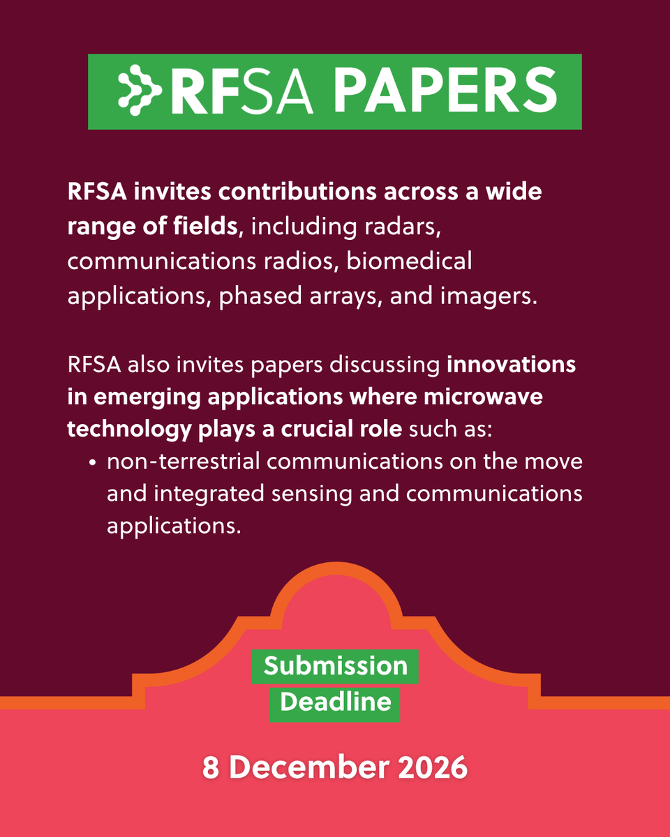 MTT_IMS's tweet photo. Saddle up, now's the time to start your IMS2027 paper submission.

Showcase your latest original work related to RF, mm-Wave, THz, and wireless systems and ICs.

Learn more: https://t.co/Uds3hkXXhV

#IMS2027 #RF #Microwave #RFIC #RFSA #RFTT https://t.co/qcKSMTsW6j