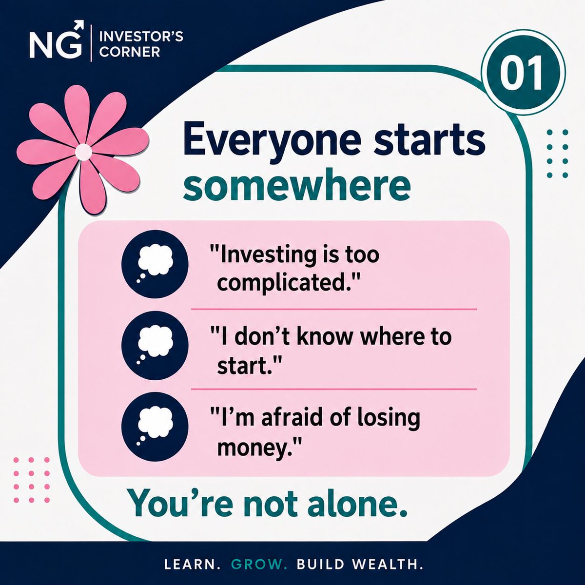 Ibojememe_L's tweet photo. Every investor starts somewhere.

You don't need to have all the answers before you begin. You just need the willingness to learn.

At NG Investor's Corner, we're learning too , breaking down investment concepts, asking questions, sharing what we discover, and taking you along with us. 📚📈

So whether you're completely new to investing or simply looking to understand it better, you're welcome here.

Consider this the beginning of our journey together. 🤝🏽

Follow us, learn with us, and let's become better investors,one concept at a time.

#NGInvestorsCorner #Investing101 #InvestmentEducation #PersonalFinance #InvestingNigeria