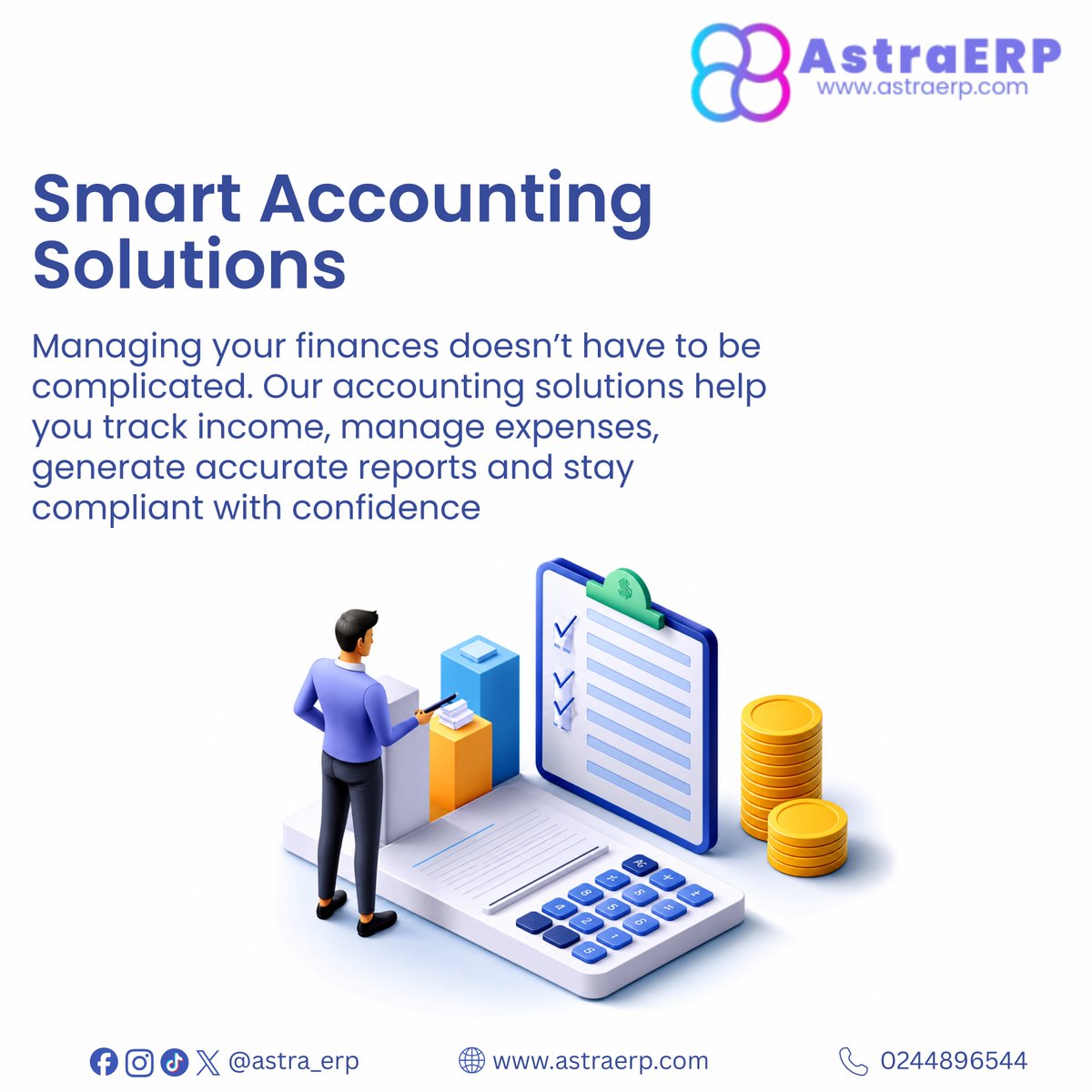 astra_erp's tweet photo. Your finances shouldn't be complicated.
Track revenue. Manage expenses. Generate Accurate reports and stay in control with #AstraERP 

Nino | Enzo | Bisa Kdei | Tenders | Pc Chicken | Luis Suarez | GHC 15 | Labone | Ayra Starr | Sporting 

#KFCGhanaAt15 #WAYA https://t.co/GIlCmZg8mZ