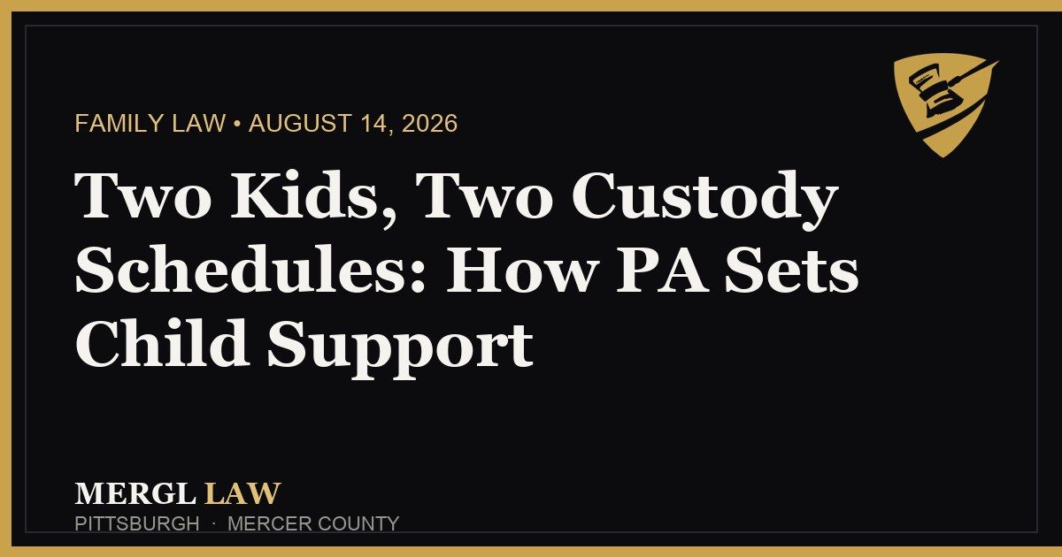 AttorneyMergl's tweet photo. One child 50/50, one child zero overnights. Dad figured the 50/50 kid earned him a support break. PA's Superior Court averaged both to 25%—below the credit line. His check went up. Know the math before you file:

https://t.co/4w0DDW9ZhY https://t.co/ST2d2R7ZcC
