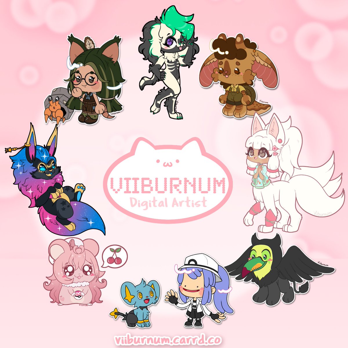 Viiburnum's tweet photo. @AuremoonStudio1 Hello! I’m a small chibi artist and lover of all things cute~ 💕 https://t.co/vgAepoCi4U
