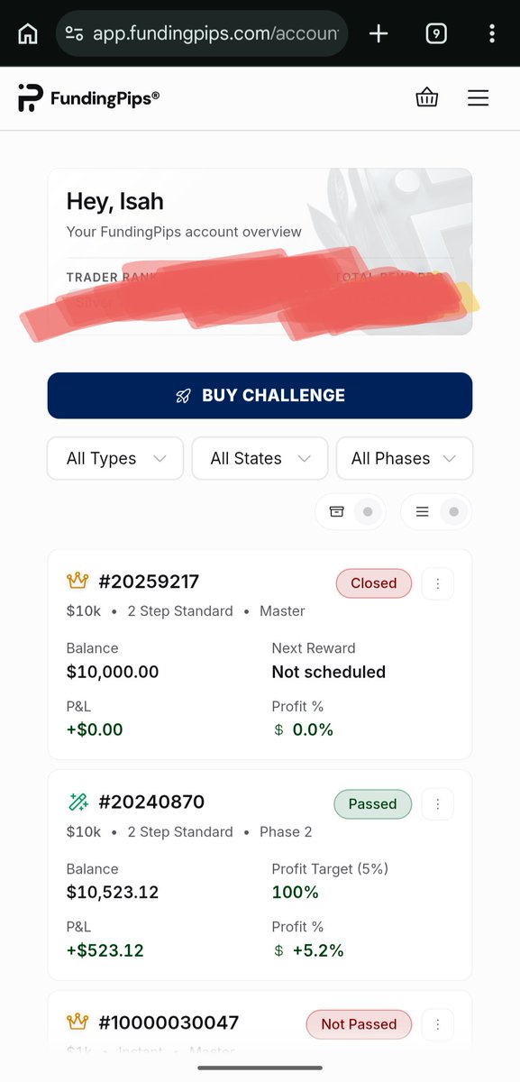 essah_01's tweet photo. I GOT BANNED FROM FUNDING PIPS

Good day everyone 

I am bringing this on here with the hope of getting a review and a fair judgement from the FP team. 

I hope this post will get the attention of Khalid and other important team members. 

Share and tag Khalid please 🙏🙏 https://t.co/fACfPtm0vg