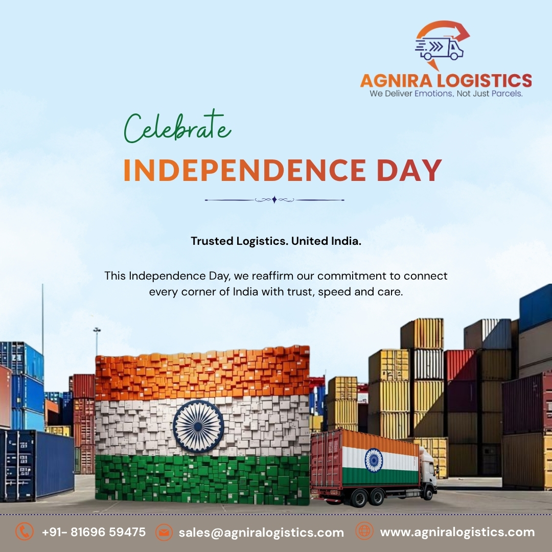 agniralogistics's tweet photo. Let us celebrate the spirit of freedom, unity, and progress that makes our nation strong. As we move forward, may every journey lead India towards a brighter and more prosperous future.

#IndependenceDay #JaiHind #ProudIndian #NationBuilding #LogisticsIndia #AgniraLogistics https://t.co/NPaB6ja3aj