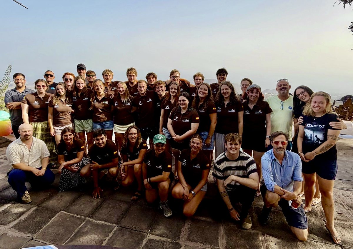 IgnacioGarciaGT's tweet photo. 2026 @GeoIntern has ended.
We’ve finished the 13th international #volcanology camp promoted by @GeoTenerife with the support of local + international experts and institutions such as @IGNSpain @IGME1849 
#science #geohydrology #geology
Special thanks to @Earth_Sci_Richy 👉🍺 https://t.co/pdYPXDOO1Q