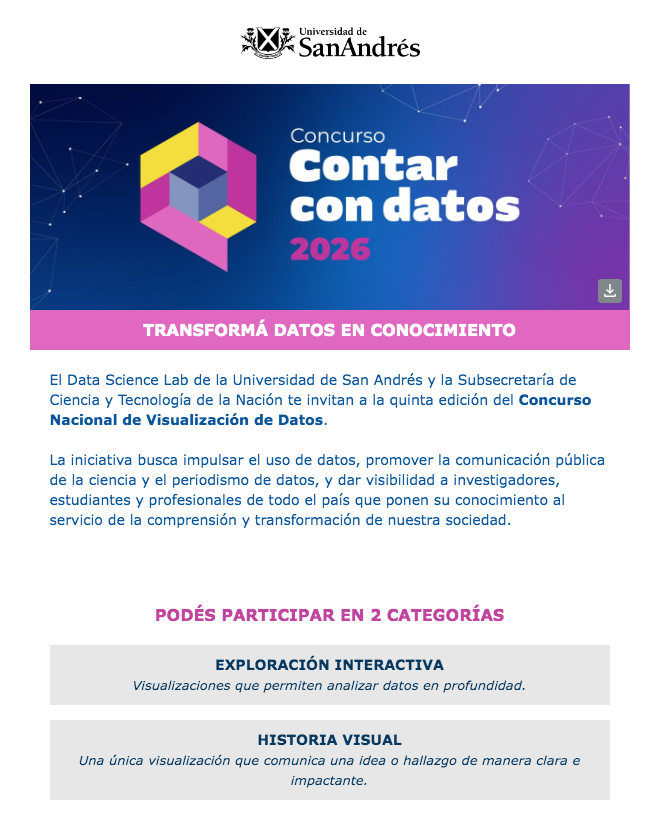 rusosnith's tweet photo. Atención que vuelve el concurso nacional de Visualizaciones "Contar con datos"!

Una linda excusa para animarse a jugar con datos abiertos y despuntar el vicio de querer explicar cositas

https://t.co/860gG2riOs https://t.co/ekMve94C95