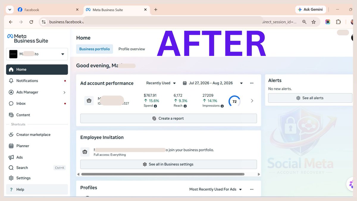 aktomal355's tweet photo. 🔐 Lost access to your Meta Business Portfolio?

I help with Meta Business Portfolio access, admin permissions, Business Manager issues, Facebook Page access, and business asset recovery.

Need help? DM me.

#businessportfolio #metabusinessmanager #pagerecovery #businessrecovery https://t.co/ZbJTOobZ6j