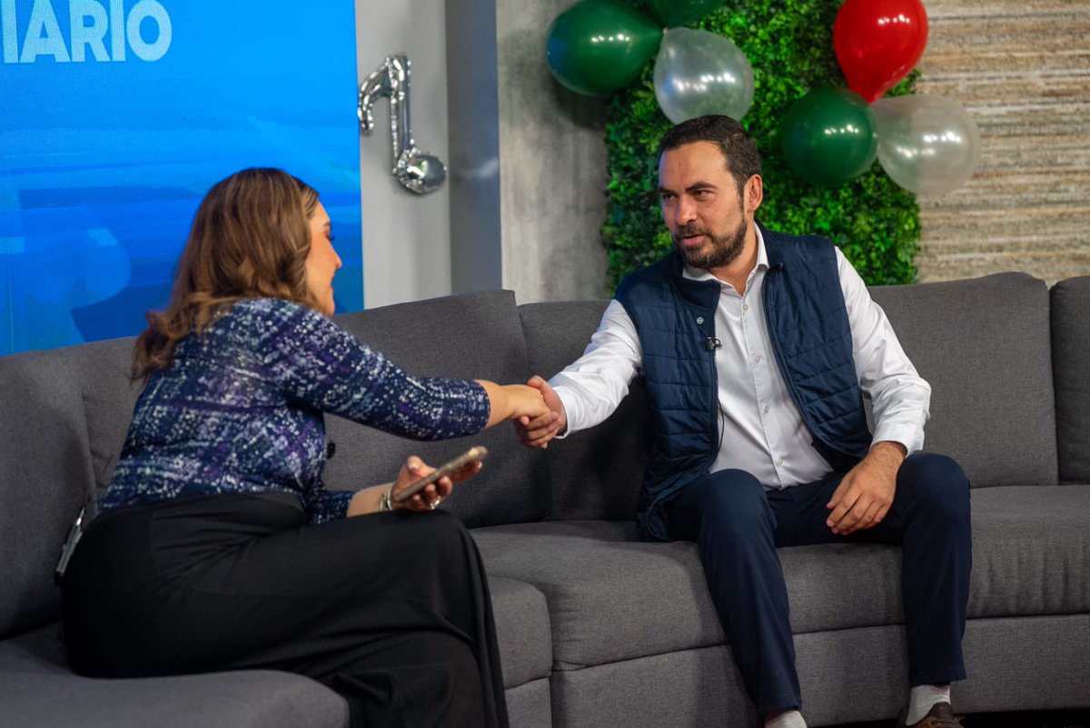 AlanMarquezBe's tweet photo. Iniciamos la mañana desde @multimediostv en León 🦁. Conversamos sobre el proceso de Defensores de la Patria, Familia y Libertad del Partido Acción Nacional, y de las iniciativas que estaremos presentando en la @Mx_Diputados a favor de tu economía. https://t.co/LAsX2CVUIe