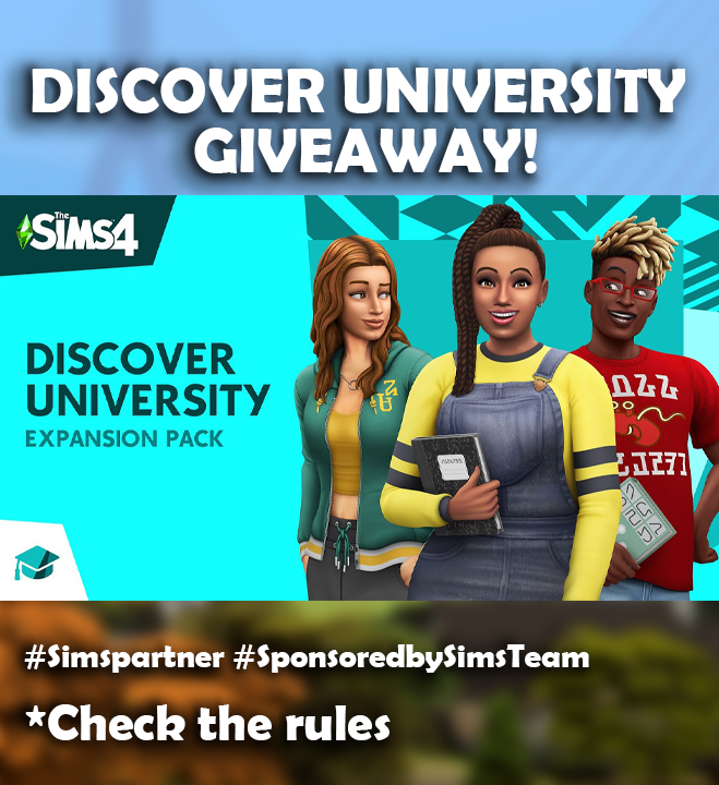 PlumbobKingdom's tweet photo. Thanks to #SimsTeam, I’m giving away a copy of the Discover University EP!   

To enter:       
- Follow me here       
- Subscribe on my 2nd YT channel  https://t.co/VbsjxtGmpm
- Like and RT this tweet              

Ends Aug 24th.      
Good luck, guys!     
#SIMSpartner https://t.co/lqRahEkFx4