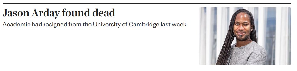 keewa's tweet photo. It's almost like intense, racialised media focus on what should have been an internal University of Cambridge matter has had the predictable consequence. https://t.co/kSRXEFEtVt