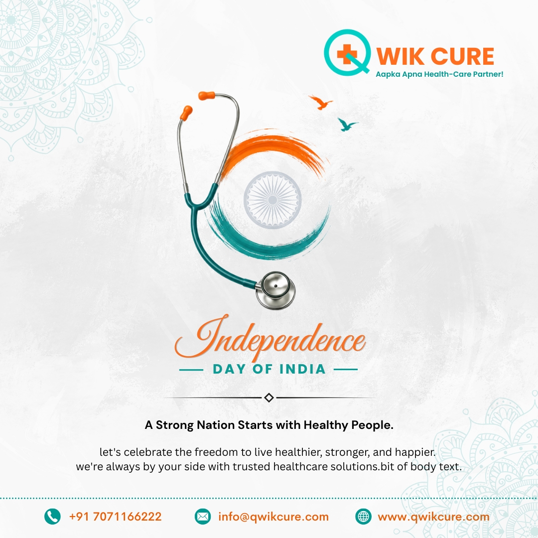 Qwik_Cure's tweet photo. Let’s celebrate the spirit of freedom with pride, unity, and a commitment to a healthier India. ❤️🤍💚

Freedom is our pride. Health is our strength.

#HappyIndependenceDay #IndependenceDay #HealthyIndia #ProudIndian #QwikCure https://t.co/Fvk1uqiC7p