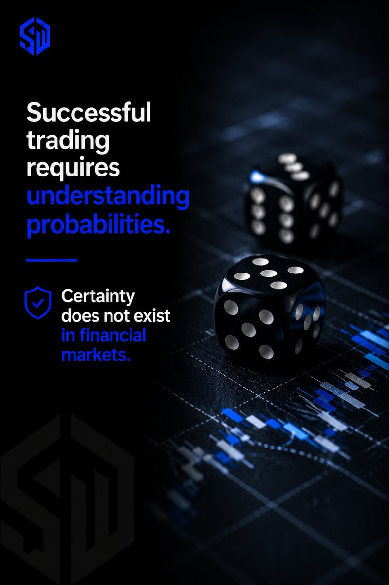 Theswizzway's tweet photo. The market doesn't reward certainty. It rewards traders who understand probabilities, manage risk, and execute with discipline.

You don't need to predict every move. You need an edge you can repeat. 📊

Can you trade without needing to be certain? https://t.co/U0reyQA1i5