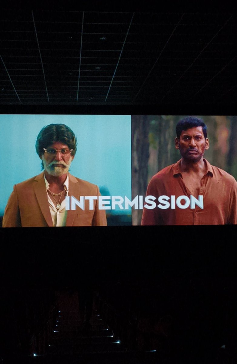 gauthamnanban's tweet photo. #Magudam : A decent commercial entertainer that tests your patience. At 185 mins the lag is real and pacing drags in parts.  
But #Vishal carries it on his shoulders with a solid one-time watchable performance. (2.75/5) 👍

#MagudamReview #PuratchiThalapathy https://t.co/Yp2EAnFyAU