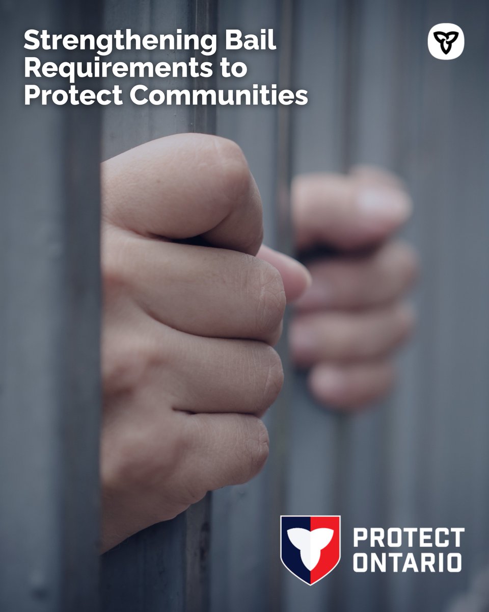 paulvickersmpp's tweet photo. Effective August 17 2026, our government is delivering on our promise to fix the broken bail system & keep communities safe.
New measures will:
- make a cash security deposit mandatory once an accused person is released from custody
- improve collection of bail debts
- require current information from sureties
https://t.co/JEJXTSTUNQ...
@douglasdowney @TeamKerzner @MichaelTibollo @zeeinmilton @fordnation