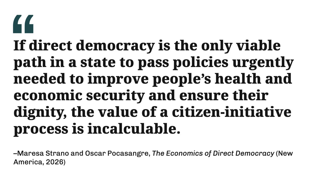 PolReformNA's tweet photo. New report confronts both cost and capture critiques of ballot initiatives: https://t.co/g3NGczpLne https://t.co/8uSyEssVJm