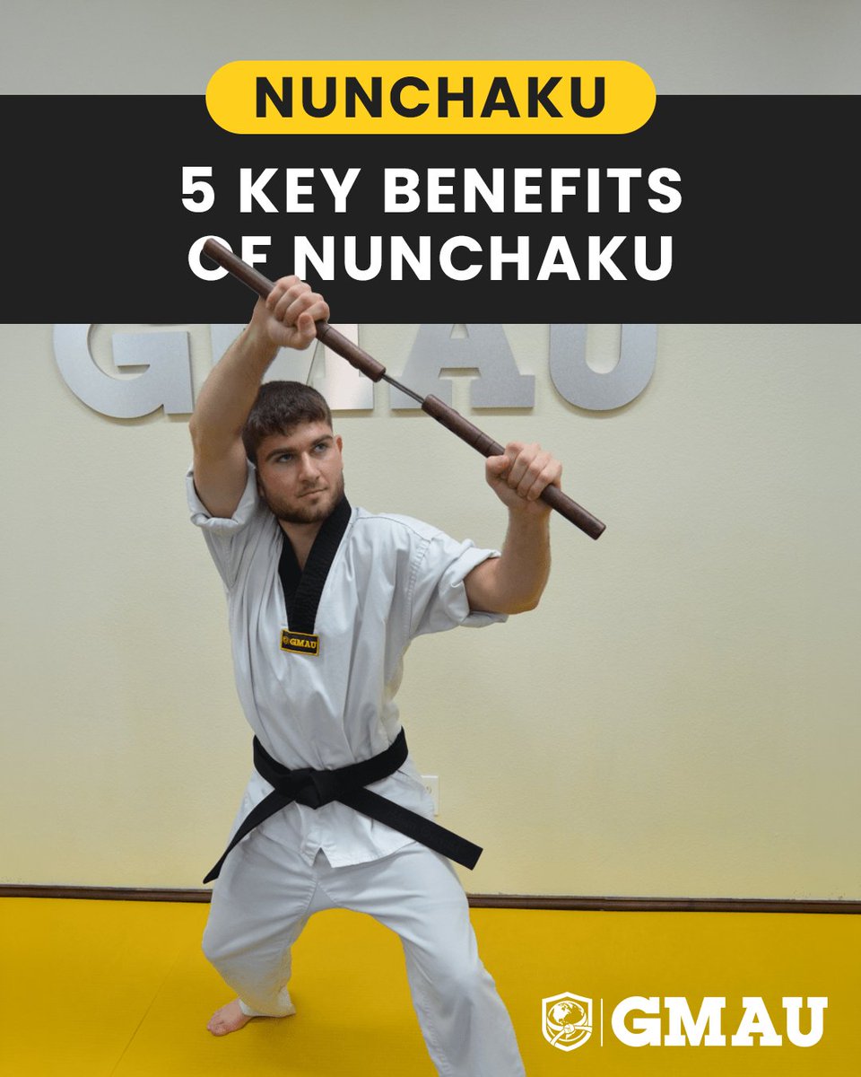 globalmauni's tweet photo. Nunchaku training builds more than hand skills.

Improve coordination, reactions, timing, wrist and forearm strength, focus, control, and confidence through structured training at home with GMAU. 🥋

https://t.co/WD8UnIk3rD https://t.co/Nm5L5aoEjc