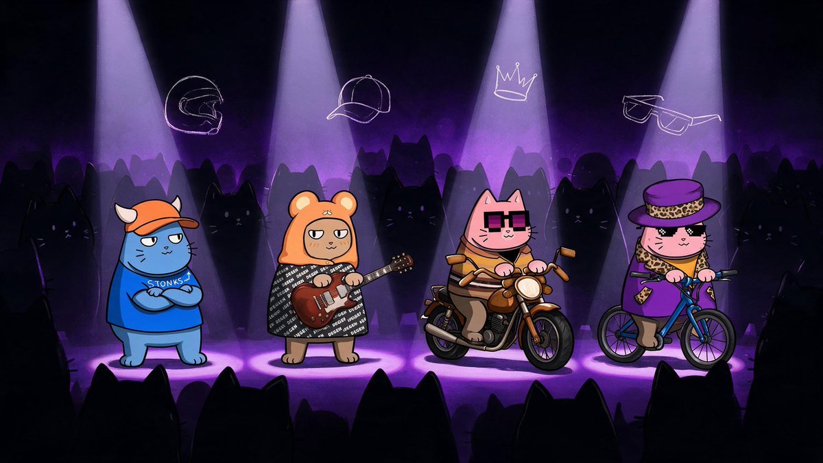 MotocatRC's tweet photo. Hundreds of traits went into 20,000 Motocats.

Helmets. Crowns. Things we can't mention yet.

Which one do you want on yours? 🐈‍⬛🛵 https://t.co/gNoW8HuLvv