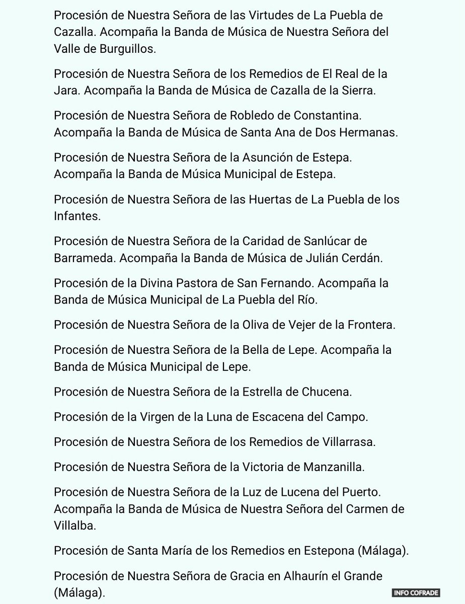 info_cofrade's tweet photo. 📚 𝐀𝐆𝐄𝐍𝐃𝐀. Sábado 15 de agosto. 
Festividad de la Asunción. La Virgen María recorre las calles en numerosos rincones de nuestra geografía.

#AgendaCofrade #InfoCofrade365días #SevillaHoy https://t.co/IxSMGmUSri
