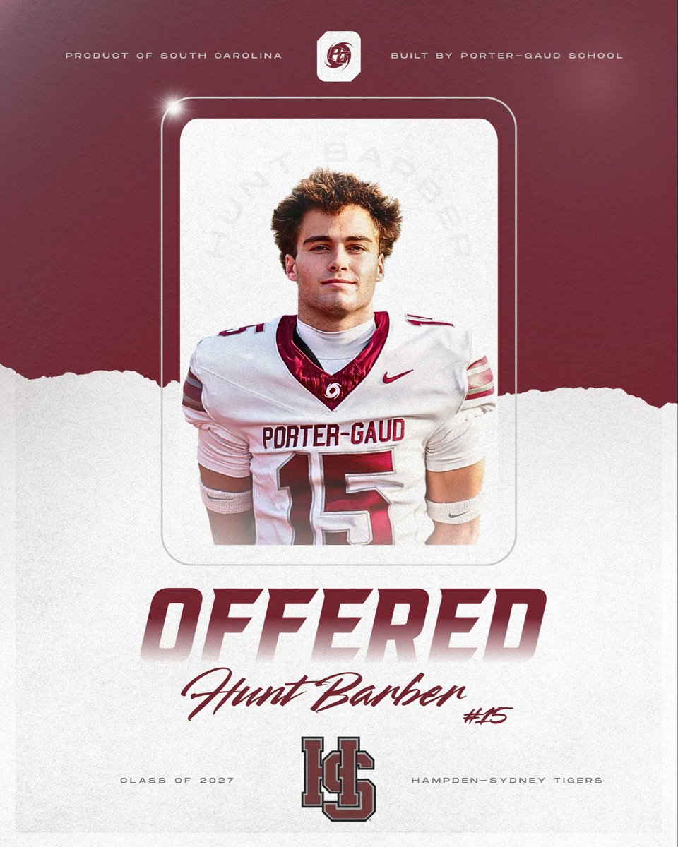 Coach_Neighbors's tweet photo. 🚨𝐎𝐟𝐟𝐞𝐫 𝐀𝐥𝐞𝐫𝐭🚨

Congrats to our 2027 DB/RB @HuntBarber1 on his first offer from Hampden Sydney❕

#TRUST🌪️ https://t.co/52yW5Uo7IZ
