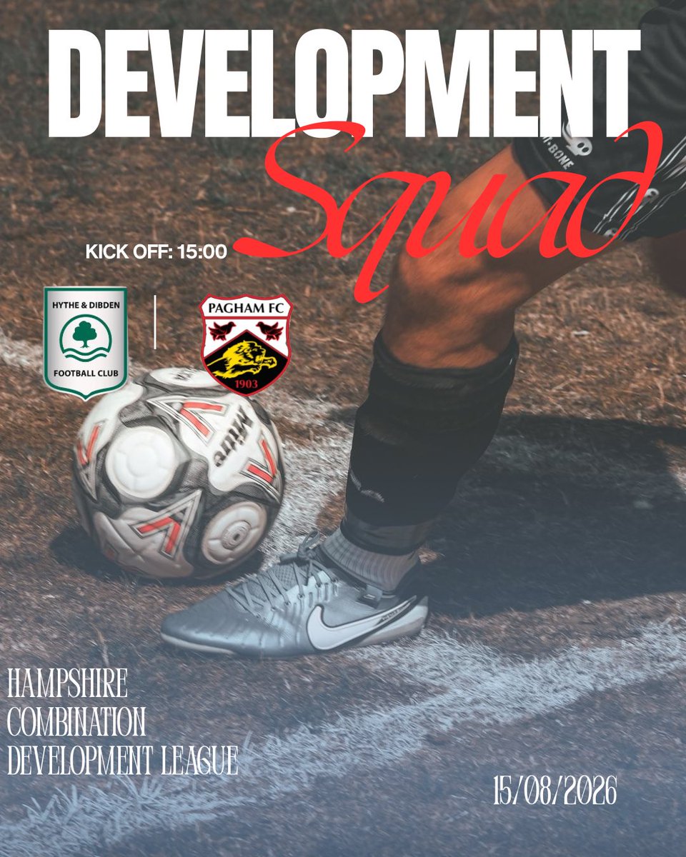 PaghamFCNews's tweet photo. Tomorrow, Pagham FC’s new-look Development Squad, led by Warren Pye & Harley Blaine begin their season away at Hythe & Dibden in the Hampshire Combination Development League.
⚽️ Best of luck to Warren and the squad for the season opener!
#PaghamFC #UpThePagham #DevelopmentSquad #HampshireCombination