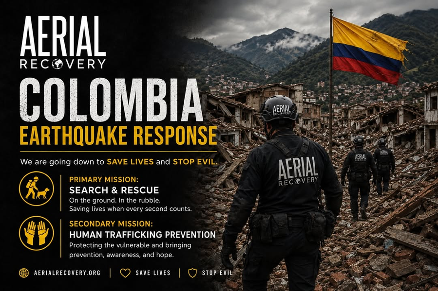 aerial_recovery's tweet photo. 🇨🇴 COLOMBIA NEEDS US NOW.

Aerial Recovery teams are deploying to western Colombia for SEARCH &amp; RESCUE after a devastating 7.4 earthquake.

People are still trapped and families are searching for loved ones.

Help us reach them. 🇨🇴

Date Posted: August 12, 2026 https://t.co/HgRVGmIUfu