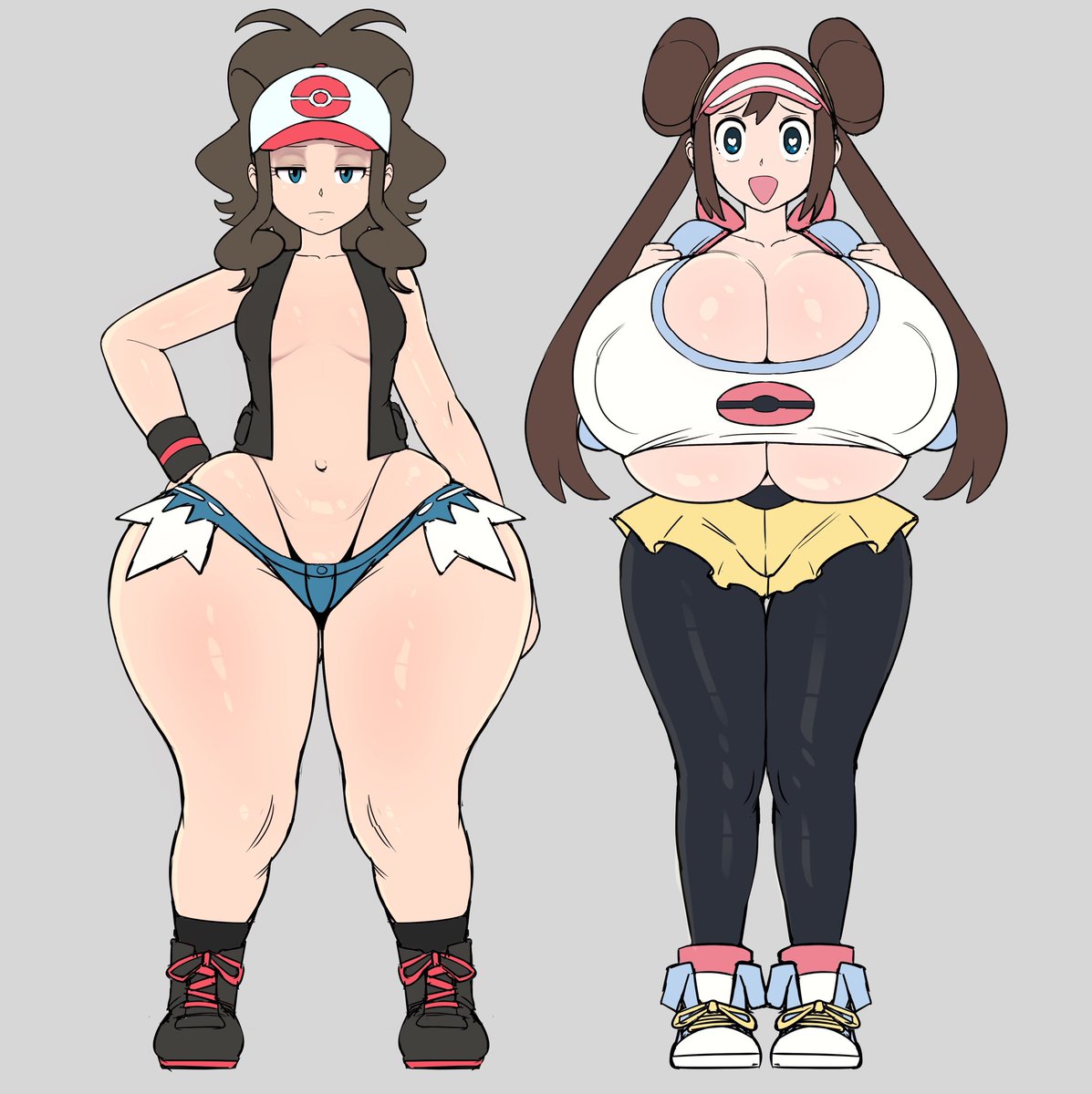 Gen5Trainers's tweet photo. It seems when you use mega stones on trainers they change stats too, although not much in appearance, seems like Hilda becomes super tanky with high special and regular defense, while Rosa specs fully into physical attack https://t.co/tbLC6OqhXJ