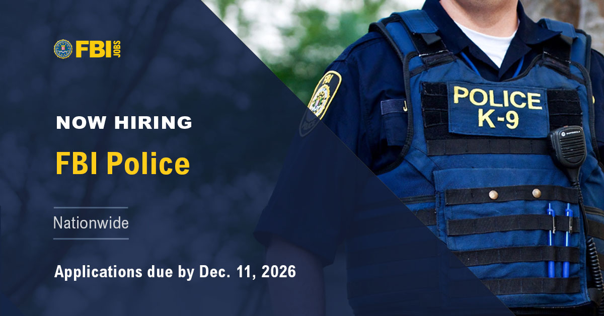 FBIJobs's tweet photo. Take your law enforcement career to the next level. Join the #FBI as a #Police Officer and help protect Bureau facilities, personnel, and operations that support national security. Do you have the fire to go further? Apply today. #FBIJobs https://t.co/Nz7FCdmjI1 https://t.co/rSB1qgP3PQ