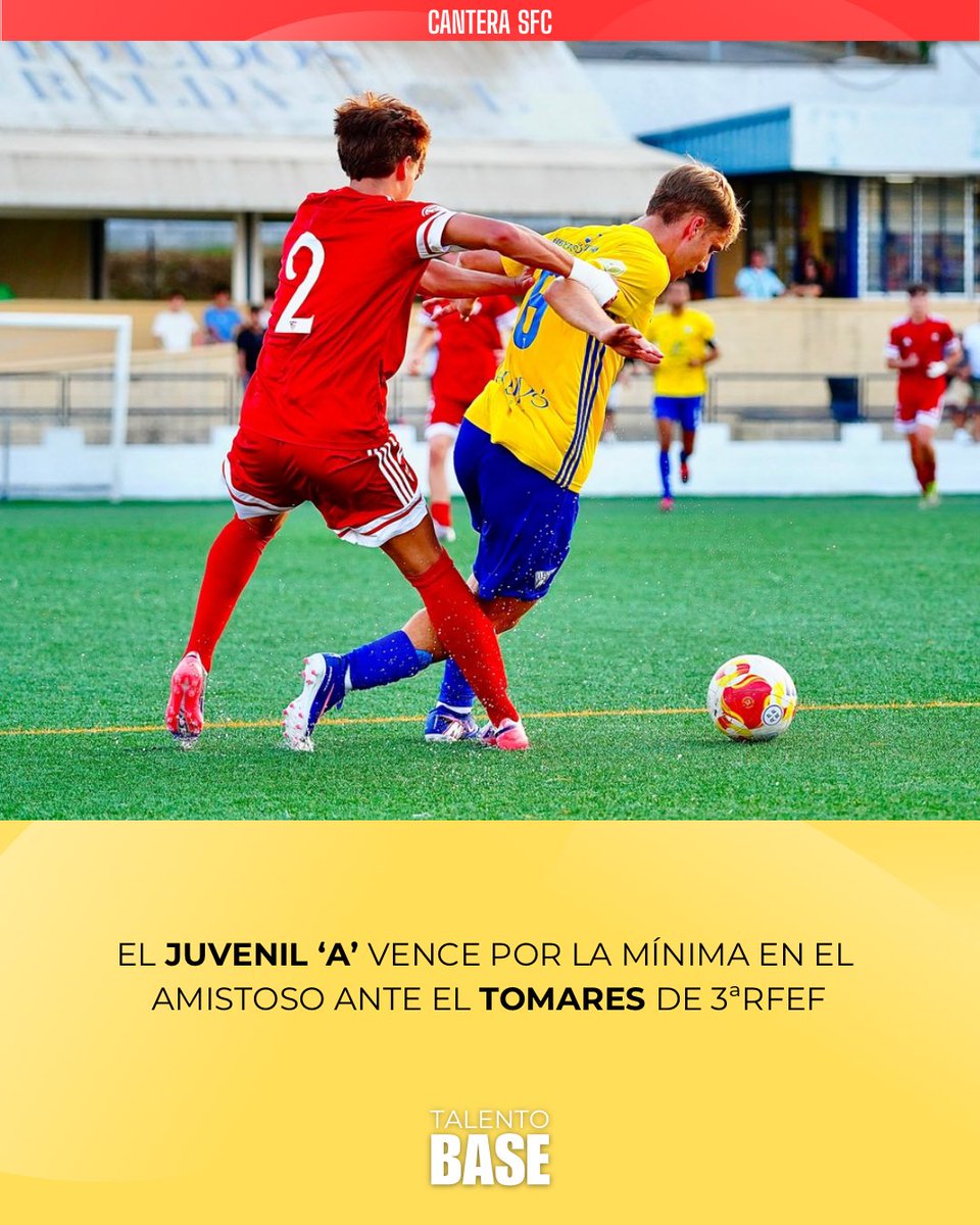 TalentoBase's tweet photo. 🚨 El 𝐉𝐮𝐯𝐞𝐧𝐢𝐥 ‘𝐀’ del #SevillaFC derrota al Tomares de 3ªRFEF

🔴 El tanto de la victoria ha sido obra de Murci, con un excelente disparo cruzado a la escuadra.

🔜 La siguiente prueba para los de Álex Martín será el día 20 de agosto ante el Cabecense. https://t.co/WhDLfVmw9m