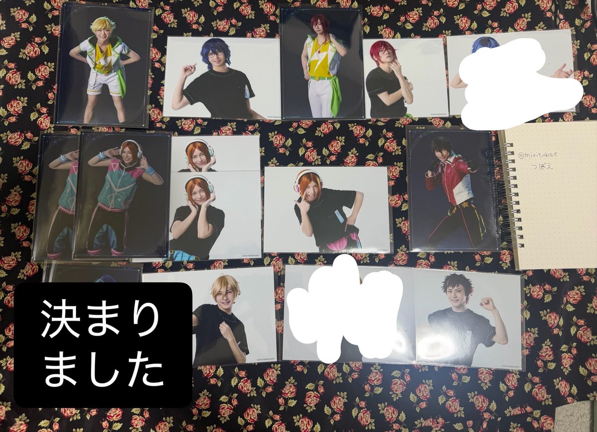 mixitubae's tweet photo. 【交換】 あんステ ステライ ランブロ クリカ

[譲]
☆薫、☆零、アドニス、真緒、真、北斗、颯馬、紅郎、☆夏目、宙、つむぎ、桃李、ひなた、ゆうた、友也、光、千秋

[求]
ランブロ
嵐(横)、日和(縦横)>みか(横)、敬人(縦横)

クリカ
レオ>みか、敬人

15日16日、現地手渡し→ https://t.co/f77wNioa4l