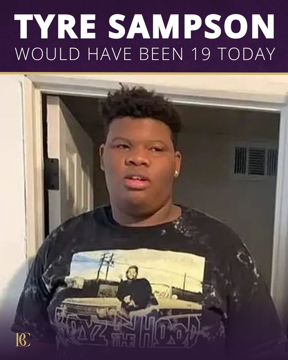 AttorneyCrump's tweet photo. Today would have been Tyre Sampson’s 19th birthday. He was only 14 when his life was tragically cut short in a preventable amusement park tragedy. Tyre should be here celebrating this milestone with his family, surrounded by love and looking ahead to his future. Happy Birthday, Tyre! 🕊️