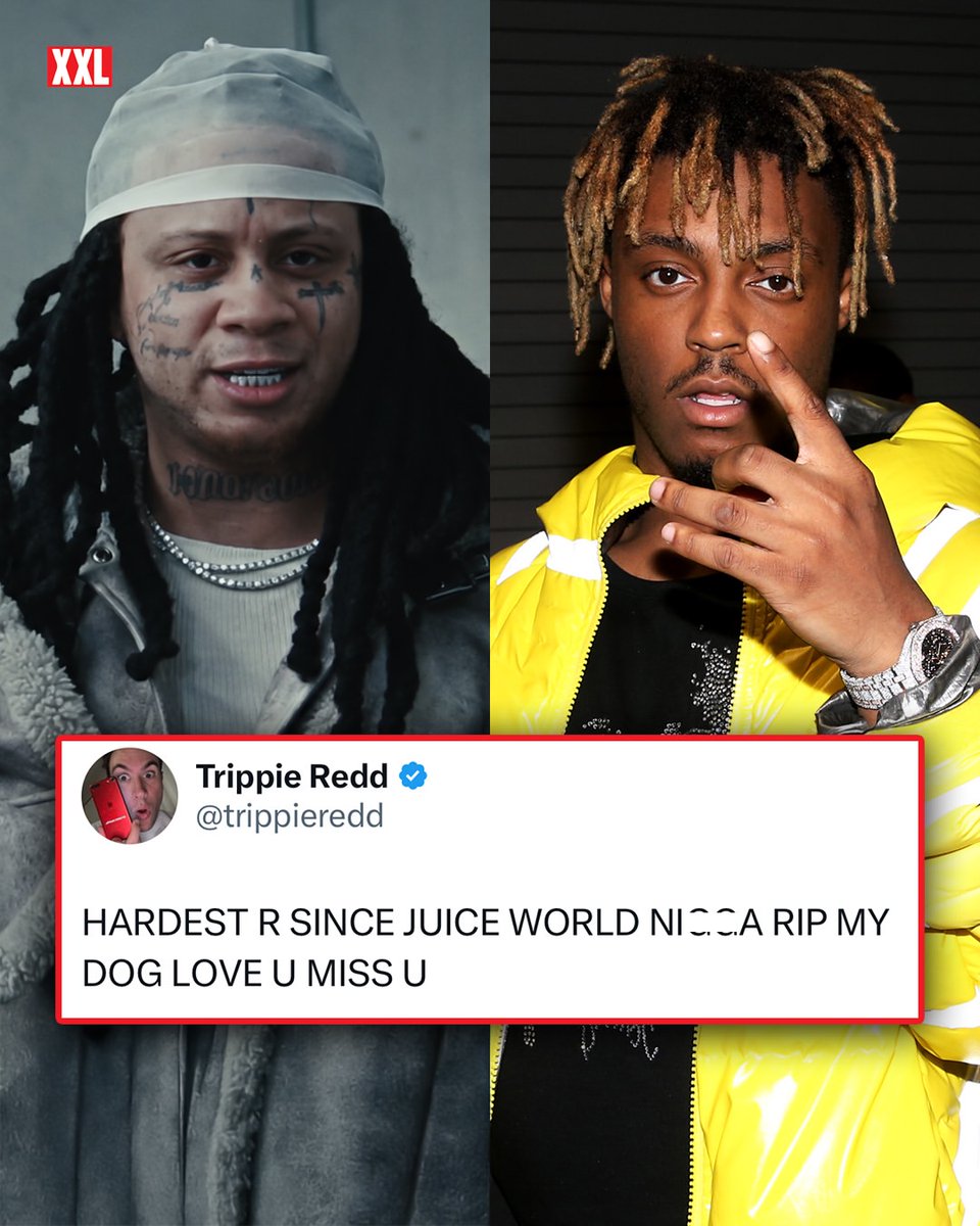 XXL's tweet photo. Trippie Redd shows love to Juice WRLD in new post 🕊️❤️

“HARDEST R SINCE JUICE WORLD NI**A RIP MY DOG LOVE U MISS U” https://t.co/xy3nuPCdDR