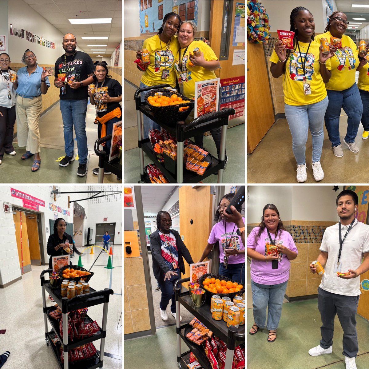 DrDab_Okafor's tweet photo. Our Teachers and Staff Crushed their first week of school and our PTO and Admin Team had to make sure they knew! We have the best team in the best southwest and we are excited about the year ahead! #ExcellenceWithoutExcuses #TheyCrushedIt #WatchusGlow https://t.co/0xQiXnpy8U