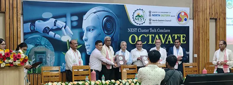 arunachaltimes_'s tweet photo. (#NERIST, #NEST Cluster #IITGuwahati sign #MoU at conclave; NERIST bags best expo stall award)
The Arunachal Times - https://t.co/xRuKJS1vmA https://t.co/FGFfuBy3zl