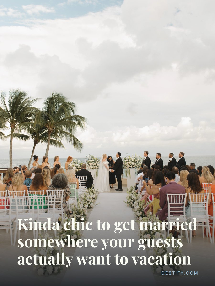 DestifyWeddings's tweet photo. Kinda chic to make your wedding a vacation 🤍

Because why have just one day when you can have a whole weekend somewhere beautiful with everyone you love?

Get started: https://t.co/qOZLvk65Mo

#Destify https://t.co/dlRvgsUCWC